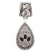 Scarf Ring - Interchangable - Casting Tear Drop - SR-OG00036ASJET